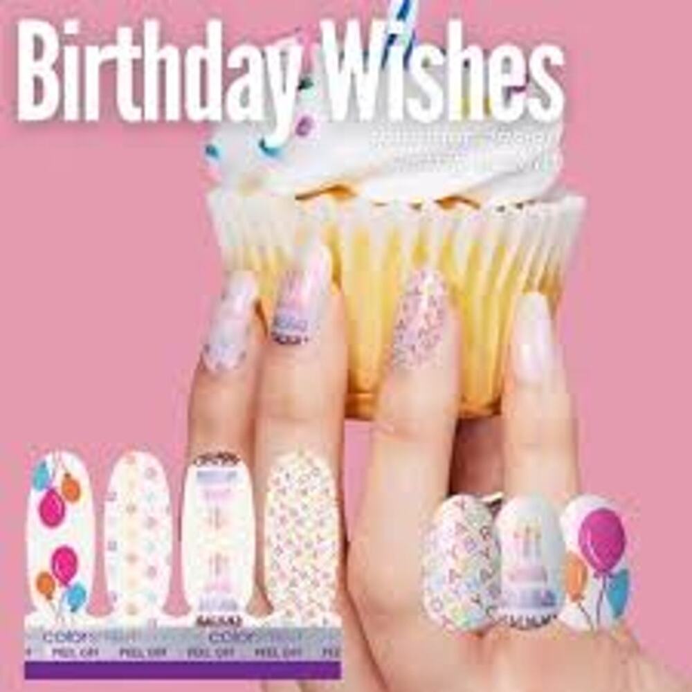 Color Street Nail Polish Strips Birthday Wishes Accent Pack